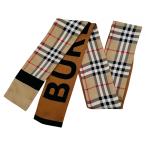 [ б/у ] Burberry noba проверка шарф шелк Logo Brown A разряд bb8712hh
