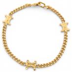 ショッピングセリーヌ セリーヌ トリオンフ ブレスレット マカダム ブラゾン ゴールド Aランク ce1717hh