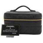 [ б/у ] Chanel Bicolore косметичка здесь Mark овчина черный Gold металлические принадлежности A разряд ch1354gg