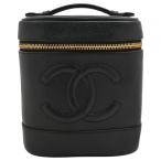 [ б/у ] Chanel здесь Mark черная икра s gold косметичка черный Gold металлические принадлежности B разряд ch6380cc