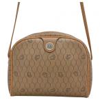 [ б/у ] Dior соты рисунок сумка на плечо Dior Logo серебряный металлические принадлежности Brown B разряд di5409ff