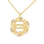 [ б/у ] Dior колье CD Logo Stone раунд аксессуары A разряд di5516gg