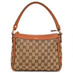 グッチ GGキャンバス ショルダーバッグ ベージュ Bランク gu5232cc