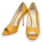 グッチ オープントゥ パンプス GG柄 ハイヒール ピンヒール Bランク gu7910nn