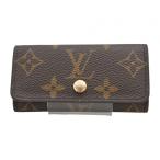 [ б/у ] Louis Vuitton монограмма myurutikre4 чехол для ключей Brown Gold металлические принадлежности A разряд lv0606ss