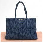 ショッピングミュウミュウ ミュウミュウ デニム マテラッセ トートバッグ Bランク mi4546cc