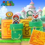 スーパーマリオ ループタオル ミニタオル タオルハンカチ 土管マリオ ファイヤーフラワー 1UPキノコ パックンフラワー