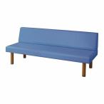 アズワン(AS ONE) ロビーベンチ(背付き・木目調) ライトブルー 1700PB-H