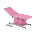 アズワン(AS ONE) カラフル電動診察台 背上げ付 650×1900mm ピンク ATE-6519PK-BR [個人宅配送不可]