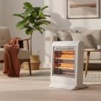 ショッピングカーボンヒーター SKJ-WM60CW 横2灯カーボンヒーター | カーボンヒーター エスケイジャパン SKJ-WM60C-W 軽量 コンパクト ストーブ 電気ヒーター 300W 600W 切り替え 遠赤外線 転