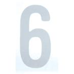 #TRUSCO разрезной знак 50mm белый 6 CS50W6(2564553)
