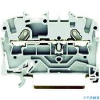 ■WAGO スプリング式中継端子台 2001シリーズ2線式用 グレー色 20011201PK(7994095)