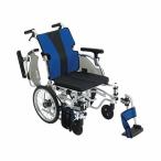 アズワン(AS ONE) 軽量簡単モジュール車椅子 介助式 ブルー MEF-16