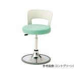 アズワン(AS ONE) メディカルソフトスツール(ラバープロテクタ付き) 背付き ミントグリーン CA-P14BL-Z