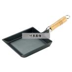 南部鉄 木柄 玉子焼(卵焼き) 24017 玉子焼き器  No.0502100
