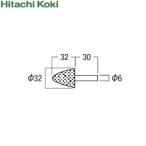 HiKOKI（日立工機） 6mm用軸付トイシ No.939100 KA-1（粒度：WA60PV） 10本入