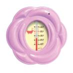 ◆シンワ測定 シンワ 風呂用温度計B-10 ローズ 73096 パープル