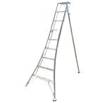 シンセイ アルミ三脚 9尺 高さ：約267cm 有効高さ：176cm ステップ付 ｜ 園芸三脚 庭木 植木 造園 園芸[法人限定][送料別途お見積り]