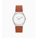 スカーゲン(SKAGEN) GRENEN SOLAR HALO ライトブラウン レザーウォッチ SKW6872