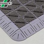 テラモト カラーブラッシュ専用 角フチ ライトグレー 75×75mm 1枚 MR-096-890-6 [法人限定]