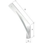 ■MK パワー棚受(スチール)200X400 ホワイト N47520S(1141669)