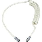 ■TRUSCO ウレタンコイルホース 2.4m ネオグレー UCH3NG(2147351)