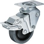 ■ハンマー クッションキャスター旋回式ゴム車輪 100mm 線径2.3mm ストッパー付 935BBEFR10023(3093034)