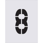 #IM stencil 8 знак размер 250×125mm AST86(4341686)