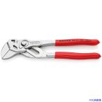 ■KNIPEX プライヤーレンチ ソフトプラスチックハンドル クロムメッキ 180mm 8603180(4469241)