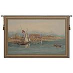 Temple of luxor european tapestry - 40 in. x 26 in. cotton/viscose/polyeste