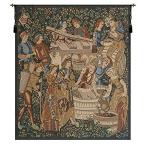 Vendages left side (rust) belgian tapestry - 34 in. x 42 in. cotton/viscose