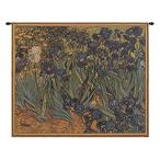 Iris european tapestry - 33 in. x 28 in. cotton by Vincent Van Gogh