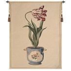 Red tulip ii european tapestry - 28 in. x 36 in. cotton/viscose/polyamide b