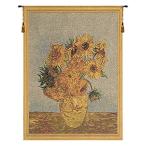 Sunflowers by van gogh i european tapestry - 18 in. x 24 in. cotton/viscose