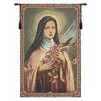 Santa teresa del bambin gesu european tapestries - 17 in. x 27 in. cotton/p