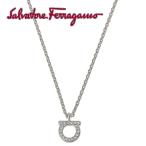 サルバトーレフェラガモ Salvatore Ferragamo 696655 760131 002 ガンチーニ クリスタル パヴェ ペンダント ネックレス シルバー レディース アクセサリー