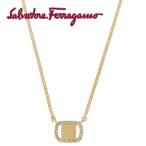 サルバトーレフェラガモ Salvatore Ferragamo 760227 717141 001 ヴァラ クリスタル パヴェ ペンダント ネックレス ゴールド レディース アクセサリー