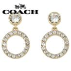 コーチ COACH 89243 PNM ハロ パヴェ リング ドロップ スタッド ピアス ゴールド レディース アクセサリー
