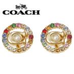 コーチ COACH C4916 GD/MC シグネチャー Cモチーフ マルチカラー クリスタル 2-IN-1 2WAY スタッド ピアス ゴールド レディース アクセサリー