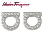 サルバトーレフェラガモ Salvatore Ferragamo 696577 760123 002 ガンチーニ クリスタル パヴェ スタッド ピアス シルバー レディース アクセサリー