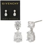 ジバンシー GIVENCHY 2227864-1 ペア シェイプ クリスタル パヴェ ドロップ ピアス シルバー レディース