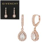 ジバンシー GIVENCHY 351180-3 クリスタル パヴェ ドロップ ピアス ローズゴールド レディース