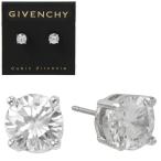 ジバンシー GIVENCHY 562715-1 ラウンド クリスタル スタッド ピアス シルバー レディース