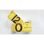 フィッシングメジャー　黄色　スケール　定規　120cmまで計れる　PVC防水プラスチック　スズキ　シーバス　ブリ　ワラサ　クエ　ヒラメ