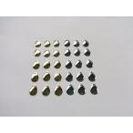 ルアーのブレード　30枚セット　金・銀　1.5cm×1.1cm　コロラドブレード　メタルジグ　ジグスピナー　スピンテールジグ　などに　ブラックバス　シーバス