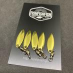 ウィローブレードスピンテール (金) 5枚セット SSサイズ ルアーアクセサリー メタルジグ スピナー スピンテール用 ブレードチューン