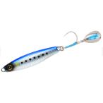 カンタン巻くだけキャスティングジグ ジャックアイ サワラスピン2 50g リアル魚鱗ブルーイワシ網目夜光