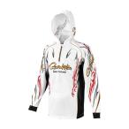  Gamakatsu 2WAY принт Zip рубашка f-tiGM-3816 белый 3L размер / 4 месяц средний .~ последняя декада примерно поступление предположительно предшествующий предварительный заказ принимается (+5)