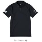 ダイワ 半袖ポロシャツ DE-7925 #ブラック×ホワイト Mサイズ / daiwa 釣具