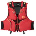  Daiwa float Short рыболовный жилет DV-3025F красный L размер l форель .. лучший daiwa рыболовная снасть 